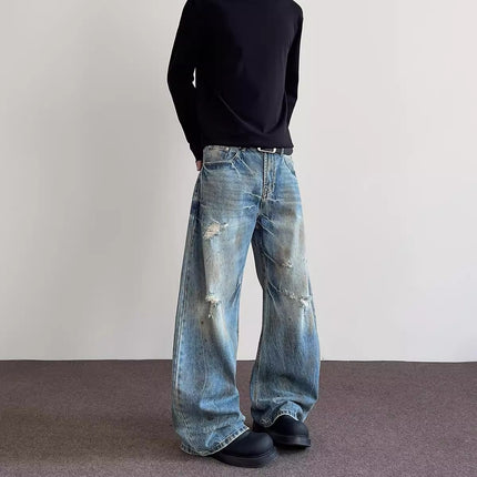 Pantalones vaqueros retro hombre estilo Vintage