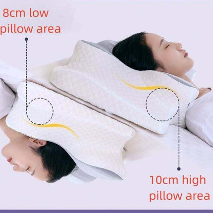 Almohada cervical ergonómica de espuma viscoelástica contorneada