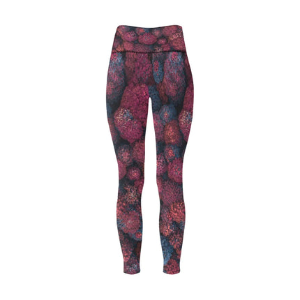 Leggings de Mujer Cintura Alta Estampado Floral Abstracto