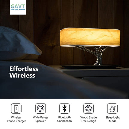 Lámpara LED de mesa multifunción con altavoz Bluetooth y cargador