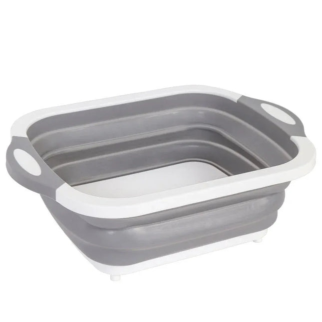 Tabla de cortar plegable 3 en 1 para lavar y almacenar verduras. - tugranalmacen.com