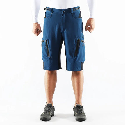 Pantalones cortos para Ciclismo MTB - Descenso color Azul Oscuro