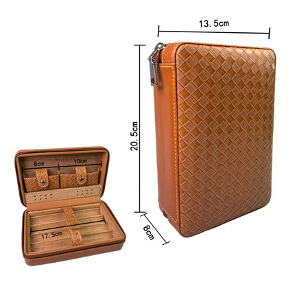 Caja de puros humidificador de madera de cedro Big-Gaoxiba