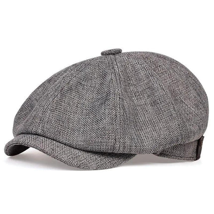 Gorra boina de 8 paneles de estilo irlandés/vintage para hombre