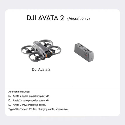DJI Avata 2 First Perspective Aerial Photography Drone Flight Glasses Sensory Control Immersive Flight - tugranalmacen.com