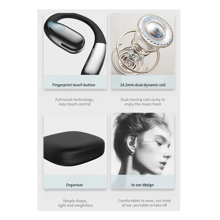 A38 Wireless Headphones Bluetooth 5.4 Hi-Fi Stereo Music Earphones Ear-Hook Sports Headsets For Running - tugranalmacen.com