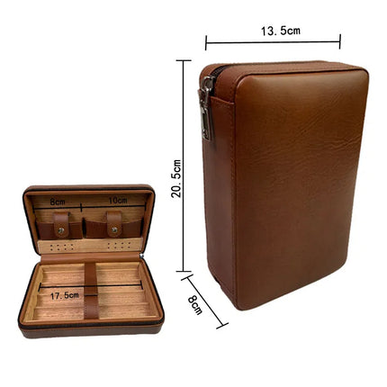 Caja de puros humidificador de madera de cedro Big-Gaoxiba