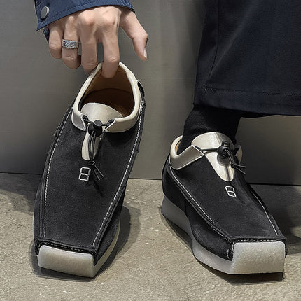 Zapatos de gamuza sin cordones para hombre en varios colores