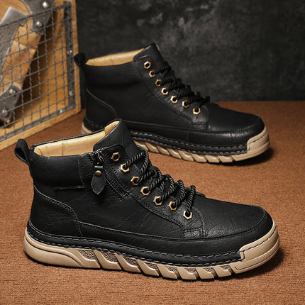 Botas estilo Martin para hombre, grandes tallas para otoño e invierno
