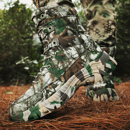 Botas de camuflaje altas para senderismo al aire libre - tugranalmacen.com