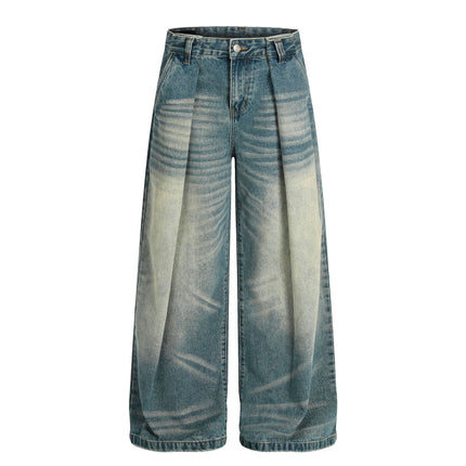Pantalones vaqueros anchos vintage color azul