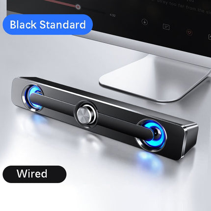 Barra de sonido USB con subwoofer para PC y dispositivos USB