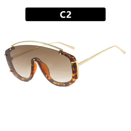 Gafas de sol modernas de una sola pieza con montura grande - tugranalmacen.com