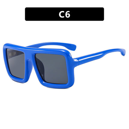 Gafas de sol cuadradas retro con protección UV
