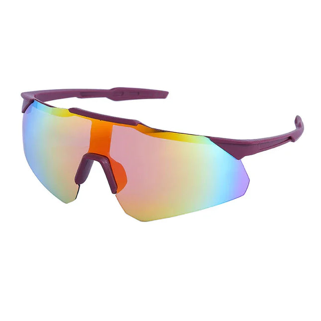 Colorful Cycling Sunglasses For Women With Advanced Sense Of Ins One-Piece Lenses For Outdoor Sports Sunglasses For Men - tugranalmacen.com