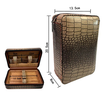 Caja de puros humidificador de madera de cedro Big-Gaoxiba