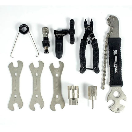 BIKE HAND Bicycle Repair Tool 18 in 1 mountain bike Professional Tool Kit Repair Spoke Wrench Freewheel Pedal Wrench For Shimano - tugranalmacen.com