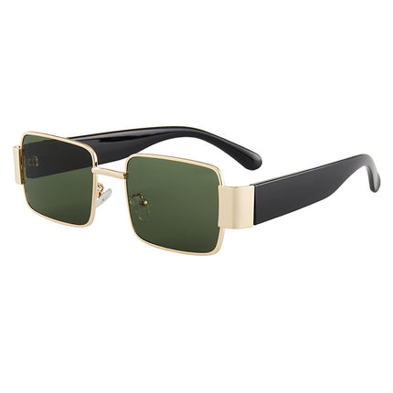 Gafas de sol cuadradas con montura metálica y protección UV
