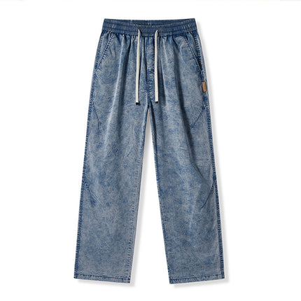 Pantalones retro para hombre color negro