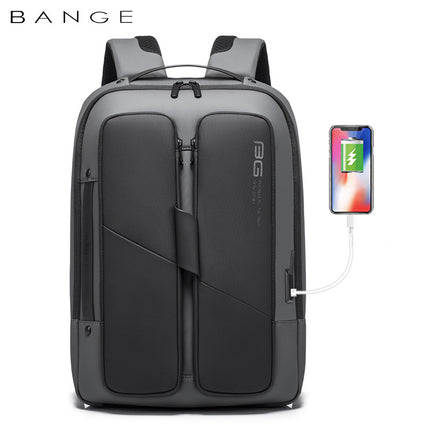 Mochila impermeable negra antirrobo
