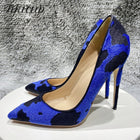 Zapatos Tikicup azul de tacón alto