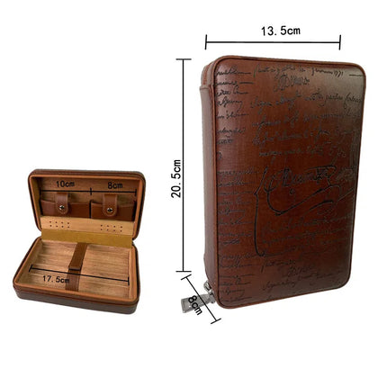 Caja de puros humidificador de madera de cedro Big-Gaoxiba