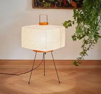 Lámpara de mesa de papel de arroz retro japonesa estilo wabi sabi - tugranalmacen.com
