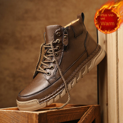 Botas estilo Martin de hombre antideslizantes para otoño e invierno