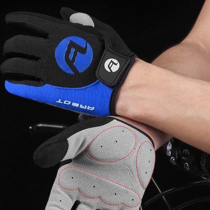 Guantes de ciclismo para hombre y mujer, guantes de bicicleta de dedos completos con almohadilla de gel antideslizante para motocicleta, MTB y bicicleta de carretera.