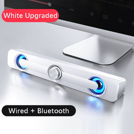 Barra de sonido USB con subwoofer para PC y dispositivos USB