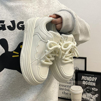 Zapatillas Plataforma Blancos - tugranalmacen.com