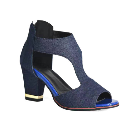 Sandalias de tacón alto con plataforma para mujer
