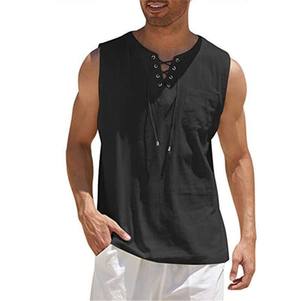 Camiseta sin mangas en algodón suave para hombre