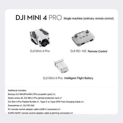 Drone DJI Mini 4 Pro: cámara 48 MP y vuelo extendido