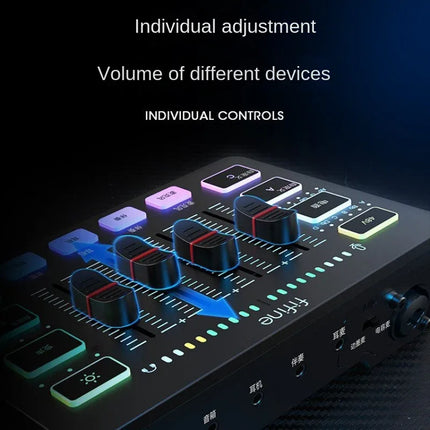 Equipo de transmisión en vivo de juegos Fifine SC3, conjunto completo, tarjeta de sonido externa USB, micrófono, karaoke de escritorio - tugranalmacen.com