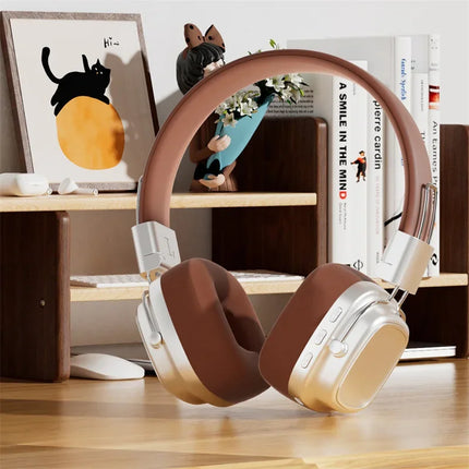 Auriculares inalámbricos retro Bluetooth en negro
