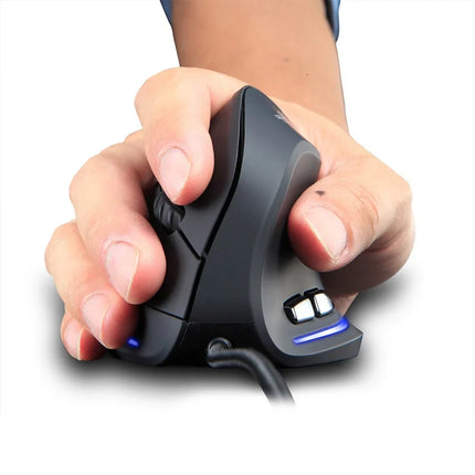 ZELOTES T20 Vertical Mouse Grip Ergonomic Laptop Desktop Wired Mouse - tugranalmacen.com