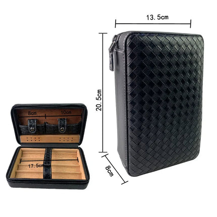 Caja de puros humidificador de madera de cedro Big-Gaoxiba