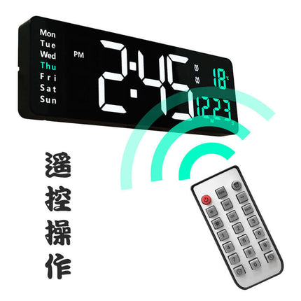 Reloj digital de pared LED de 13 o 16 pulgadas