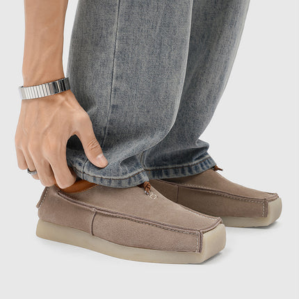 Zapatos de gamuza sin cordones para hombre en varios colores