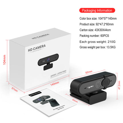 Cámara web 1080P con enfoque automático para videollamadas