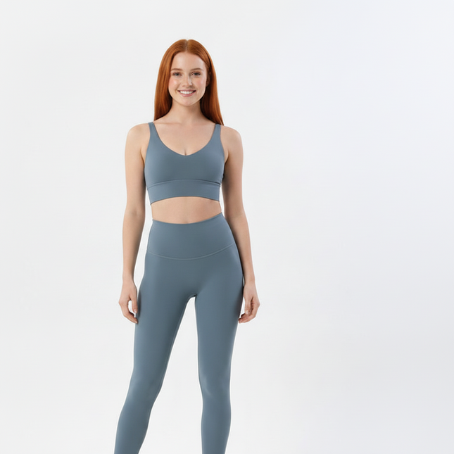 Conjunto de 2 piezas de yoga deportivo Soisu