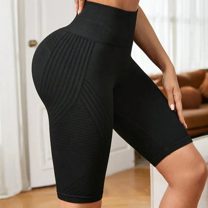 Seamless Butt-Lifting Fitness Pants with Tummy Control and High Waist Peach Bottom Yoga Shorts - tugranalmacen.com