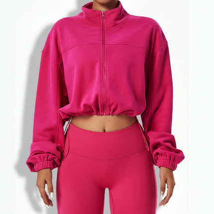 Conjunto deportivo de mujer de 2 piezas en color rosa