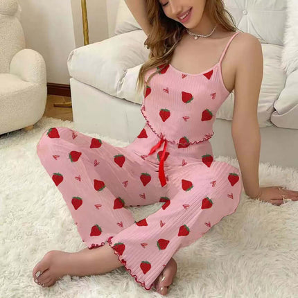 Conjunto de pijama de mujer con camisola y camiseta