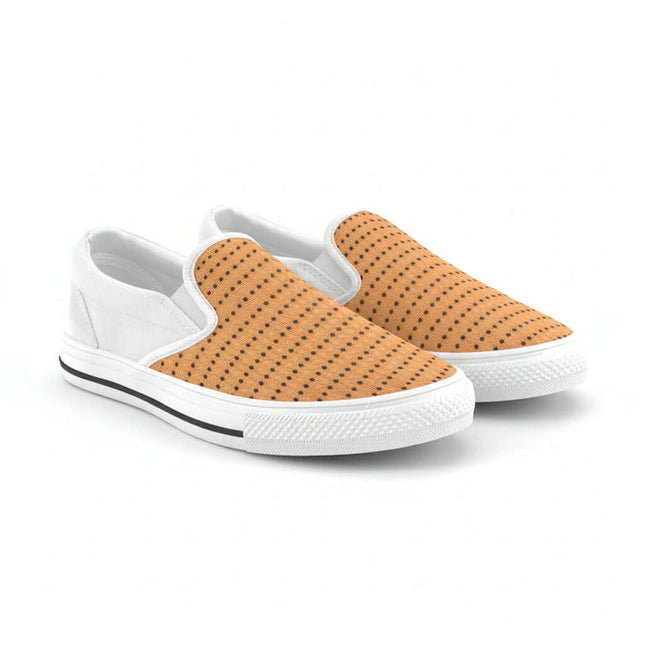 Zapatillas Slip-on de hombre modelo Luck en color blanco y calabaza