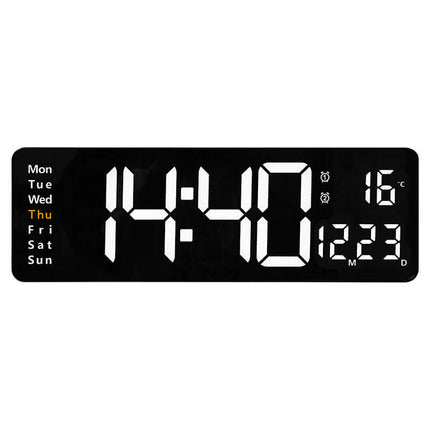 Reloj digital de pared LED de 13 o 16 pulgadas