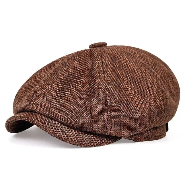 Gorra boina de 8 paneles de estilo irlandés/vintage para hombre