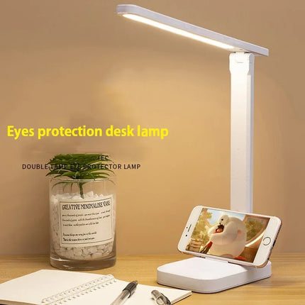 Lámpara de escritorio con protección para los ojos, atenuación táctil - tugranalmacen.com
