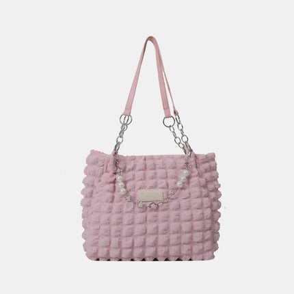 Bubble Textured Tote Bag - tugranalmacen.com